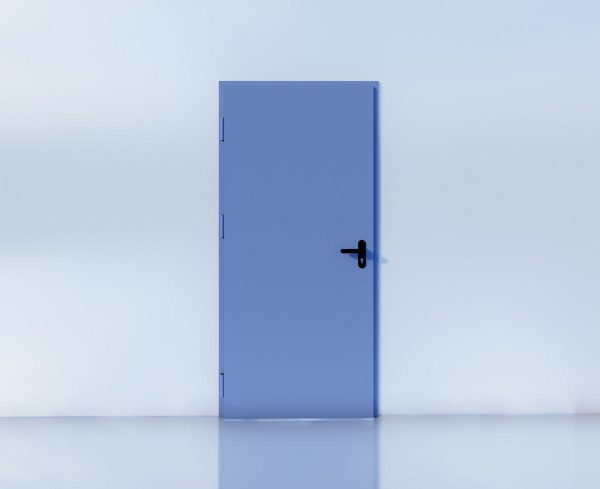 Drzwi stalowe, typ DS80, ościeżnica C drzwi techniczne